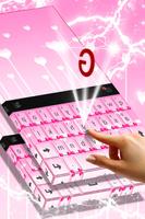 Cute Pink Keyboard Theme capture d'écran 1
