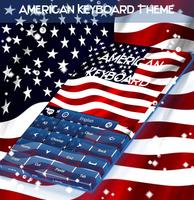 American Keyboard Theme Affiche