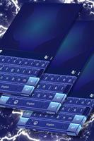 Faded Blue Theme Keyboard poster