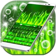 Green Flame Keyboard