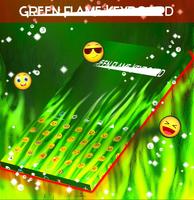 Green Flame Keyboard capture d'écran 2