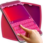 Tema libre del teclado rosado icono