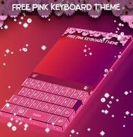 Tema libre del teclado rosado Poster