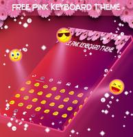 Tema libre del teclado rosado captura de pantalla 1