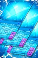 Blue Flowers Theme for Keypad poster