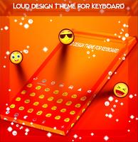 برنامه‌نما Deep Orange Keyboard Theme عکس از صفحه