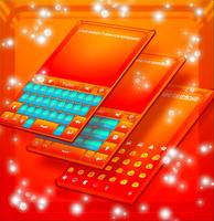 برنامه‌نما Deep Orange Keyboard Theme عکس از صفحه