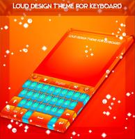 Deep Orange Keyboard Theme capture d'écran 3