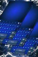 Vivid Blue Keyboard For Sony plakat