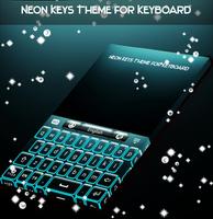 Neon Keys Theme for Keyboard capture d'écran 3