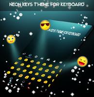 Neon Keys Theme for Keyboard capture d'écran 1