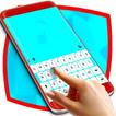 White And Blue Keyboard For Galaxy S8