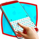 White And Blue Keyboard For Galaxy S8 APK