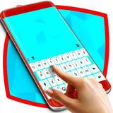 White And Blue Keyboard For Galaxy S8 icon