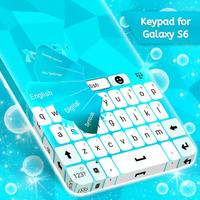 White And Blue Keyboard For Galaxy S8 screenshot 2