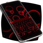 Neon Red Keyboard أيقونة