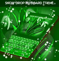 Snow Drop Keyboard Theme poster