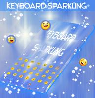 Sparkling Keyboard Theme syot layar 2