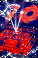 Red and Blue Keyboard Theme capture d'écran 3