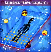Keyboard Theme for Boys capture d'écran 1