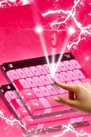 Pink Love Keyboard Theme captura de pantalla 1