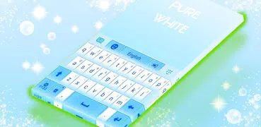 Tema de teclado blanco puro