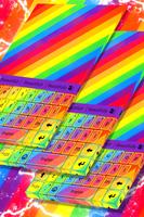 Rainbow Colors Keyboard Theme Poster