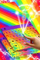 Rainbow Colors Keyboard Theme captura de pantalla 1