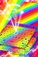 Rainbow Colors Keyboard Theme اسکرین شاٹ 3