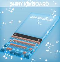 Baby Blue Keyboard Theme Affiche