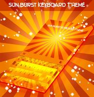 Sun Burst Keyboard Theme plakat