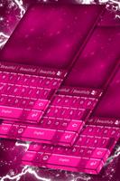 Pink Stars Keyboard poster