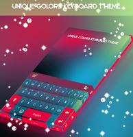 Unique Colors Keyboard Theme poster