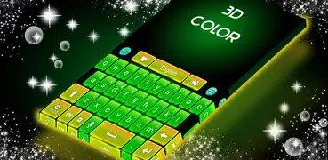 3Dカラーのキーボード