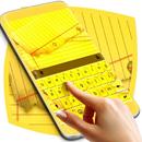 Yellow Notepad Keyboard Theme APK