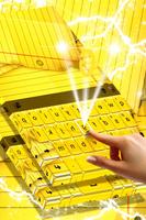 Yellow Notepad Keyboard Theme Ekran Görüntüsü 1