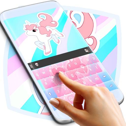 Unicornio tema del teclado