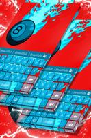 Blue Flame Keyboard Tema Cartaz