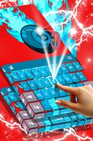 Blue Flame Keyboard Tema imagem de tela 1