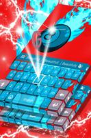 Blue Flame Keyboard Tema imagem de tela 3