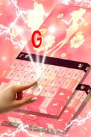 برنامه‌نما Girly Keyboard Theme عکس از صفحه