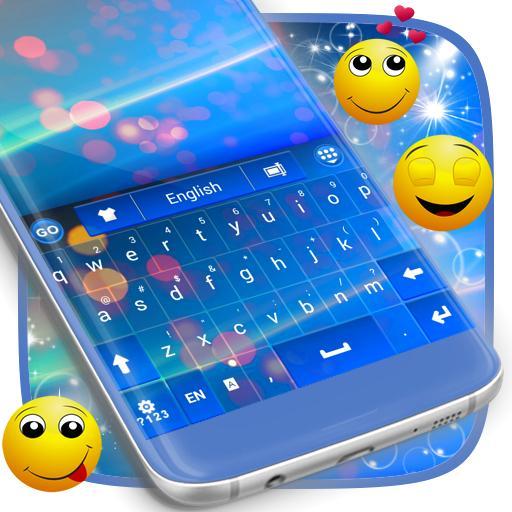 Hellblaues Keyboard-Thema