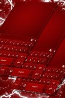 Black and Red Keyboard Theme Affiche