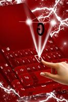 Black and Red Keyboard Theme اسکرین شاٹ 1