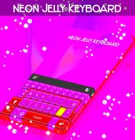 Neon Jelly Keyboard Affiche