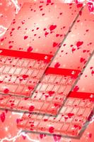 Animated Red Hearts Keyboard Theme poster