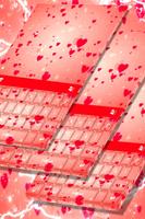 Animated Red Hearts Keyboard Theme Plakat