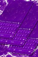 Violette Tastatur Plakat