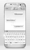 Glossy White Keyboard Theme poster