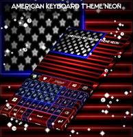 American Keyboard Theme Neon স্ক্রিনশট 3